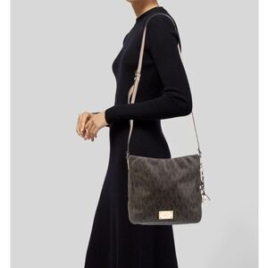 Michael Kors Monogram Messenger Bag Jet Set Travel Large Logo Messenger